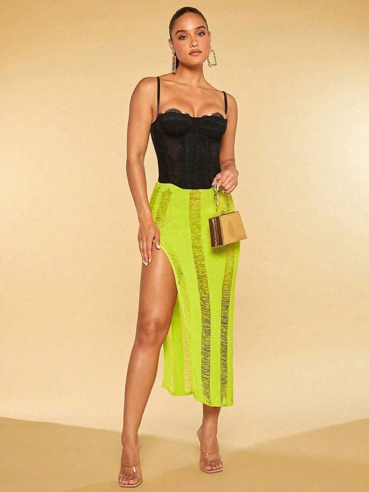 Women's Cropped Corset Top With Lace-Up And Spaghetti Straps, Shapewear For Parties And Nightclubs, Sleeveless Punk Jacket, Cosplay Costume, Cropped Bustier With Tight Fit And Lace, Sexy Corset Tank Top In Tight Mesh. Waist Cinching And Figure Shaping - màu đen - Xem 9