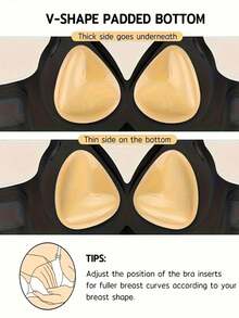 3cm Thick Double-Sided Adhesive Bra Pads, Lift & Cleavage Enhancing Sticky Bra Inserts Suitable For Bras & Swimwear - Màu be - Xem 6