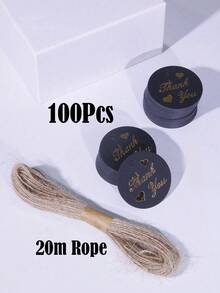 10-500 chiếc thẻ treo tròn có dây, nhãn cảm ơn dùng cho đồ thủ công DIY, thiệp chúc mừng, đám cưới, ngày Valentine, niêm phong quà tặng, sinh nhật, lễ kỷ niệm, trang trí nhà cửa, họp mặt gia đình, tiệc theo chủ đề, quà tặng nhỏ. - Nhiều màu - Xem 15