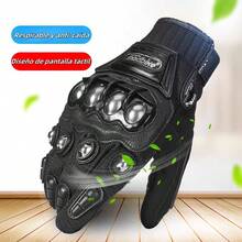 Motorcycle Gloves - Black - View 5