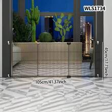 Pet Gate Fence Isolation Door Barrier Dog Fence Blocking Board Anti-Dog Indoor Dog Barrier Stair Railing Teddy Fence - Multicolor - View 4