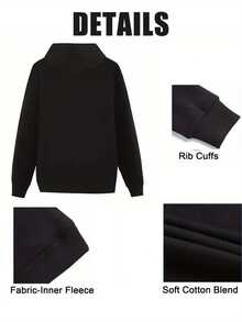 I Want To Hit Snowmobile Ditch Hoodie - Black - View 6