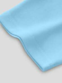 Men's 100% Cotton T-Shirt With Guitar Print - Baby Blue - View 4