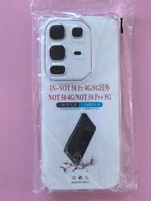 1 pieza Funda transparente anti-caída de cuatro esquinas, adecuada para teléfonos inteligentes de la serie /INFINIX/, funda de teléfono transparente anti-caída de cuatro esquinas, funda de teléfono, cubierta protectora de teléfono, carcasa de teléfono, funda de teléfono, funda de teléfono anti-caída, funda de teléfono transparente, funda de teléfono minimalista, funda de teléfono de unicolor, funda de teléfono transparente, funda de teléfono TPU anti-caída (anti-caída de grado militar)