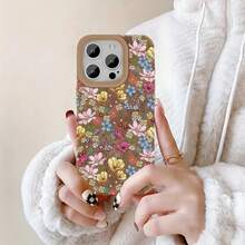 Funda para móvil con diseño retro de piel sintética de oveja. Compatible con phone 16 Pro Max, 15 y 14 Plus. Diseño moderno y artístico. Color marrón. Protector de alta calidad. Suave y acolchado. Para hombres y mujeres. - Colores mixtos 1 - Ver 7