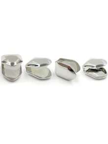 4pcs/Set Classic Smooth Single Tooth Hip Hop Tooth Jewelry, Holiday Decoration Suitable For Men And Women