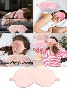 Mặt nạ ngủ nhung mềm mại dễ thương, mặt nạ ngủ du lịch co giãn cản sáng, mặt nạ ngủ nhung mềm mại như lụa, mặt nạ ngủ cản sáng, mặt nạ ngủ nhung màu trơn cản sáng, hai lớp nhung với dây đeo co giãn, unisex, món quà tuyệt vời cho gia đình, bạn bè và người yêu, thư giãn, du lịch, mất ngủ. - Nhiều màu - Xem 3