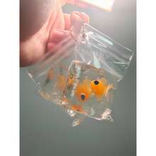 2pcs- Transparent Goldfish Bag, Pinch And Squeeze, Stress Relieving Toys, Slow Rebound, Wet And Fidget Toys, Funny Prank Gift For Friends, Halloween Gifts, Christmas Gifts - 2PCS - View 3