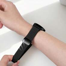 Stretchy Braided Magnetic Nylon Band For Galaxy Watch 8 40mm 44mm & 8 Classic 46mm - Adjustable Breathable Elastic Sport Strap With Quick Release, Sweatproof Lightweight Comfortable Woven Wristband For Women Men