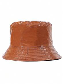 1 pieza Sombrero de cubo de unicolor para mujer, gorra para senderismo con protección UV, ajustable, accesorio de moda para viajes diarios, playa, festivales - sombrero de cubo - Ver 28