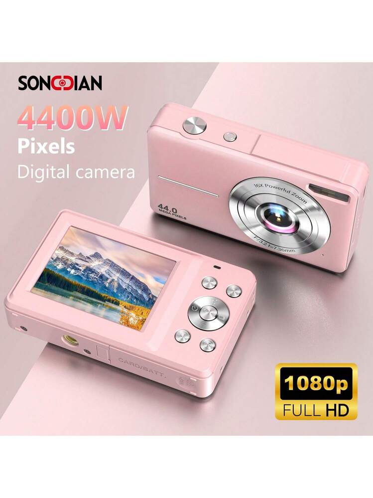 Fotocamera digale, fotocamera FHD 1080P, fotocamera Point and Shoot con Zoom 16X Anti Shake, fotocamera piccola compatta per ragazzi e ragazze, viola  44