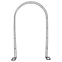 Garden Arch Trellis For Climbing Plants Archway Frame Stand Gate Wedding Decoration - Silver - View 2