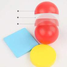 蒙特梭利儿童益智玩具，硬币和球插入，抽屉盒游戏，木制婴儿永久盒 - 紅色 - 查看 7