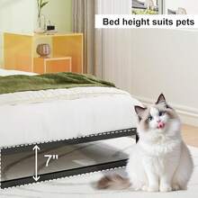 EMODA - Marco de cama doble estrecho de 14 pulgadas, 30 x 75, plataforma de metal resistente, no necesita somier, fácil montaje, sin ruido, negro - 7 pulgadas - Ver 10