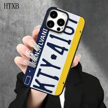 Funda protectora para teléfono con orificios grandes, diseño de letras azules y amarillas, compatible con phone 16 Pro, 16, 15 Pro, 14, 14 Plus/14 Pro, 13, 13 Pro, 12 Pro y 11/11 Pro. Ideal para cumpleaños y celebraciones. - Blanco - Ver 6