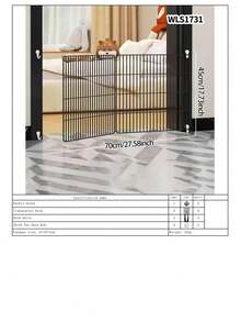Pet Gate Fence Isolation Door Barrier Dog Fence Blocking Board Anti-Dog Indoor Dog Barrier Stair Railing Teddy Fence - Multicolor - View 24