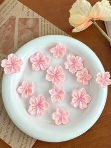 1 Box 20pcs/30pcs Pink Floral Push Pins - Decorative Cartoon Flower Thumbtacks For Cork Boards, Photos, Wall Maps & School Supplies - Multicolor - View 5