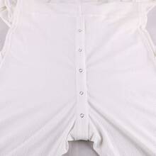 Mens Long Sleeve  Jumpsuit Nightwear Button Down Pyjamashalloween - White - View 6