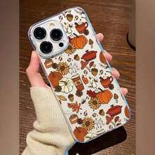 Funda transparente para teléfono con diseño de champiñón, café y calabaza, resistente a caídas, compatible con phone 16 Pro Max, 16 Plus, 16, 16 Pro, 15 Pro Max, 15 Pro, 15 Plus, 15, 14, 14 Plus, 14 Pro y 14 Pro Max. - transparente - Ver 6