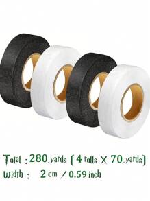 27~420 yardas Cinta adhesiva de entretela no tejida de doble cara para planchar, cinta para bajar el dobladillo, reparar pantalones, sombreros, ropa, herramienta de costura DIY (1/1.5/2/3cm) - Multicolor - Ver 24