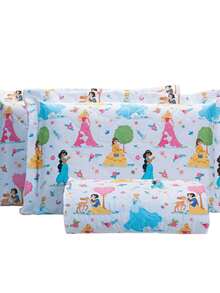 Single/Double Bedspread 3 Pieces Double-Sided Children's Quilt Original Disney Cotton Super Soft - 神奇公主 - 查看 2