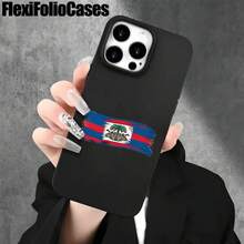 Funda protectora para phone con diseño nacional en azul y rojo, con orificios grandes, compatible con phone 16 Pro, 16, 15 Pro, 14, 14 Plus, 14 Pro, 13, 13 Pro, 12 Pro y 11/11 Pro. Regalos para cumpleaños y celebraciones. - Blanco - Ver 2