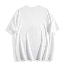 1PC Women's Casual Short Sleeve T-Shirt|Black Slogan Text|100% Cotton Crew Neck|Suitable For Spring,Summer And Autumn - White - View 2