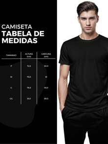 Men's 100% Cotton T-Shirt With Guitar Print - 黑色 - 查看 6