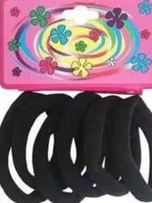 72 Elásticos PRETO  Elástico Rabico Xuxinha ALEGRIA LZH - Preto - Visão 2