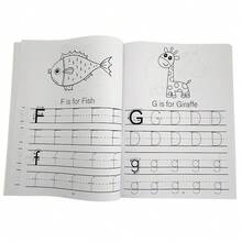 Lachilly Livro de Atividades de Alfabeto e Números para Crianças - Livro Educativo de Caligrafia com Letras e Números em Inglês - Material para Colorir e Escrita para o Jardim de Infância - Multicolorido - Ver 9