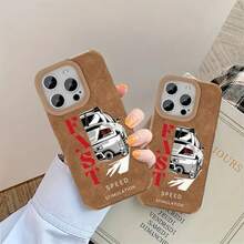 Funda para móvil con diseño retro de piel sintética de oveja. Compatible con phone 16 Pro Max, 15 y 14 Plus. Diseño moderno y artístico. Color marrón. Protector de alta calidad. Suave y acolchado. Para hombres y mujeres. - Colores mixtos 1 - Ver 7