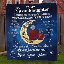 Grandma's Gift Blanket For Granddaughter, Soft Flannel Sofa Blanket - 圖片色 - 查看 4