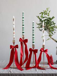 2pcs, 9.84-Inch Christmas Long-Handled Candles, Featuring Fun Designs Of Christmas Trees And Snowmen, Suitable For Home Decoration, Can Be Used For Holiday Arrangements, And Are Christmas Scented Candles - Multicolor - View 8