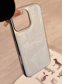 1 件别致圆点电镀保护手机壳，带银色边框，适用于 16/15/14/13 系列 - 彩色 - 查看 6