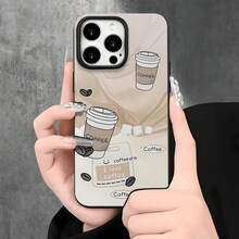 Funda protectora para phone con diseño de granos de café y orificios grandes. Compatible con phone 16 Pro, 16, 15 Pro, 14, 14 Plus, 14 Pro, 13, 13 Pro, 12 Pro y 11/11 Pro. Regalos para cumpleaños y celebraciones. - Negro - Ver 5