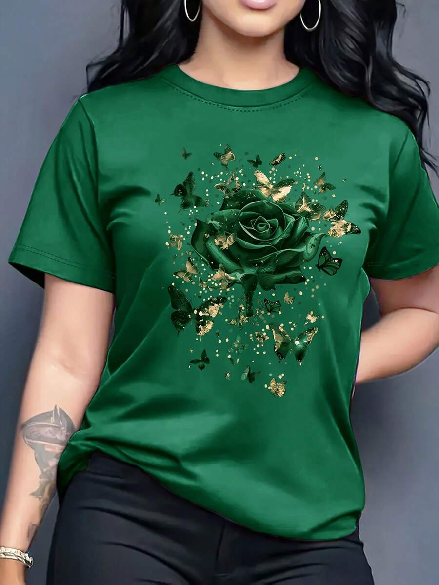 Women T-Shirts - Green - View 1