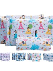 Single/Double Bedspread 3 Pieces Double-Sided Children's Quilt Original Disney Cotton Super Soft - 神奇公主 - 查看 9