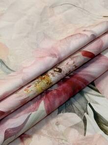 Đầm dài tay in hoa cổ điển dành cho nữ cỡ lớn, thanh lịch cho kỳ nghỉ xuân. - Nhiều màu - Xem 4