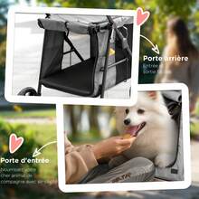 Poussettes pour animaux de compagnie - Gris - Voir 8