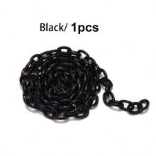 1/6/12/24pcs Multi-Color Fashionable Acrylic Chain Accessories, Suitable For DIY Necklace, Bracelet, Eyeglasses, Mask Chain, Bag Pendant - Multicolor - View 30