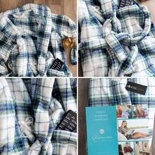Mens Robe With Hood, Plush Fleece Hooded Mens Bathrobe, Big And Tall Bath Robe For Menhalloween - Sandstone - View 6