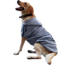 1 件狗/猫连帽运动衫，宠物运动服，适合小型、中型和大型犬和猫 - 黑色 - 查看 6