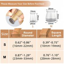 4/20 PCS Chair Leg Floor Protectors, Furniture Pads For Hardwood Floors, Furniture Sliders For Chair Legs, Silicone Chair Leg Caps Cover,Floors From Scratching And Reduce Noise,Suitable For Bedrooms, Living Rooms, Kitchens - Transparent Light Gray - View 3