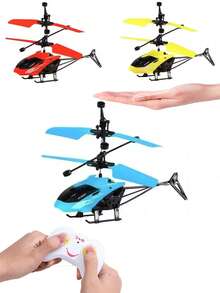 1 Set Helikopter Kendali Jarak Jauh untuk Remaja, Hadiah Edukatif, Lepas Landas dan Mendarat Vertikal, Pengukuran Kecepatan Angin, Tidak Membutuhkan Kendali Jarak Jauh, Beberapa Aksesoris Berwarna Acak - MultiWarna - View 1