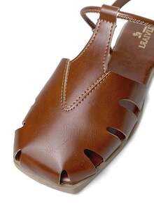 Women's Flat Sandals, Closed Toe, Comfortable, Fashionable, With Buckle Ref. 034/10 - Unta - View 3