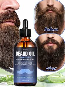 AURANY 30毫升保湿胡须油，圣诞节和情人节礼物，男士胡须护理精油，易于护理的胡须精油，滋润保湿胡须，令胡须柔顺滋养，送给男友和丈夫的贴心礼物