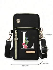 Bolso de teléfono para mujer, mini bolso bandolera, monedero vertical, brazalete deportivo/muñequera para correr, mini bolso bandolera casual para teléfono con orificio para auriculares, adecuado para damas de oficina elegantes, estudiantes universitarias, empresarios, viajeros, trabajadores de oficina, gran regalo para aniversario, parejas, cumpleaños, San Valentín, Navidad, Acción de Gracias, Día del Maestro - Multicolor - Ver 11