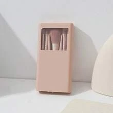 Personalized Makeup Brush Set With Custom Birthday Flower & Name Combination, Includes Eyeshadow Brush, Powder Brush, Makeup Tools, Suitable As Bridesmaid, Wedding, Valentine's Day, Mother's Day Gift With Commemorative Meaning