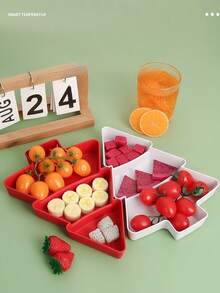 Christmas Tree Shaped Plastic Fruit/Snack Tray, Creative Home Use Food Serving Platter, Candy/Dessert Dish Christmas Christmas Decorations Christmas Pajamas Christmas Gifts Christmas Decor