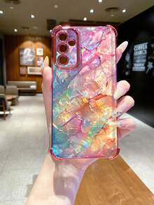 1个蓝紫色大理石渐变防震电镀摄像头UV印刷保护壳，兼容三星/Galaxy/Infinix/红米/OPPO/vivo/Realme，防水防摔防刮，国际版，非国内版 - 粉色 - 查看 6